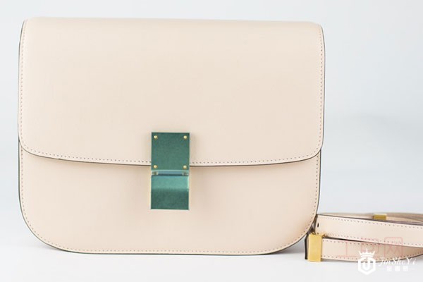 赛琳樱花粉BOX包包实拍