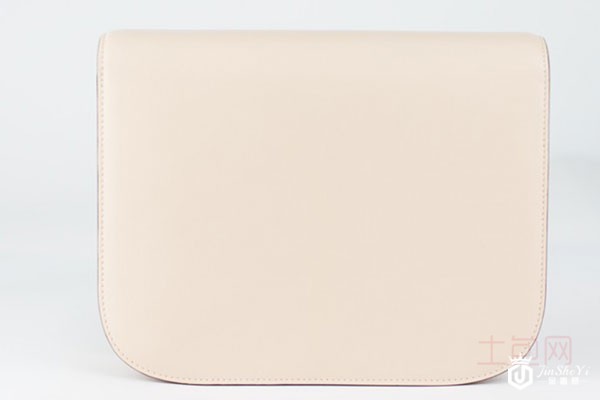 赛琳樱花粉BOX包包背面实拍