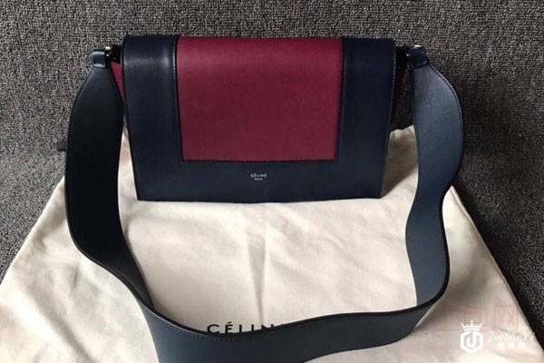 女神唐嫣同款绝版赛琳拼色f<i></i>rame斜挎包正面