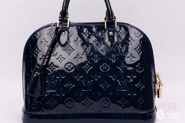 上图为二手LV深蓝色漆皮贝壳包包 上图为二手LV深蓝色漆皮贝壳包包