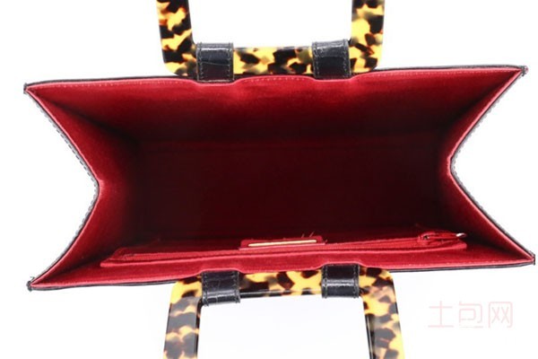 YSL圣罗兰方型牛皮黑色手提包豹纹提手 YSL圣罗兰方型牛皮黑色手提包豹纹提手