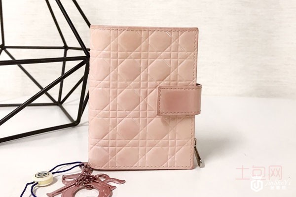 95新樱花粉迪奥钱夹正面