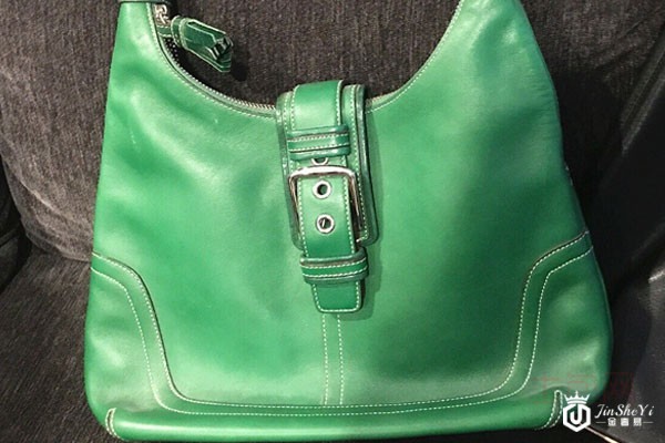 蔻驰绿牛皮秋千包(正面) 蔻驰绿牛皮秋千包(正面)
