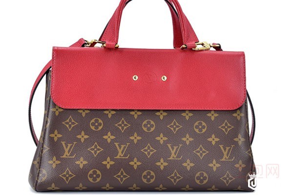 上图为路易威登LV红色拼老花维纳斯手袋背面 上图为路易威登LV红色拼老花维纳斯手袋背面