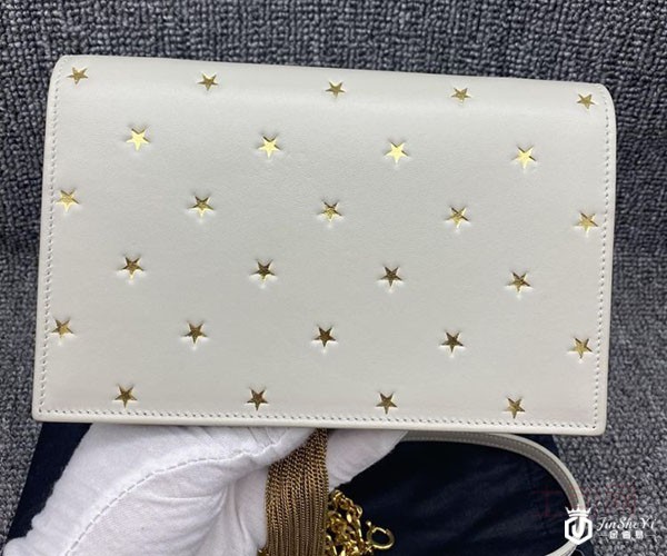 圣罗兰二手包包回收有颜值高的吗，米白色流苏包就是！