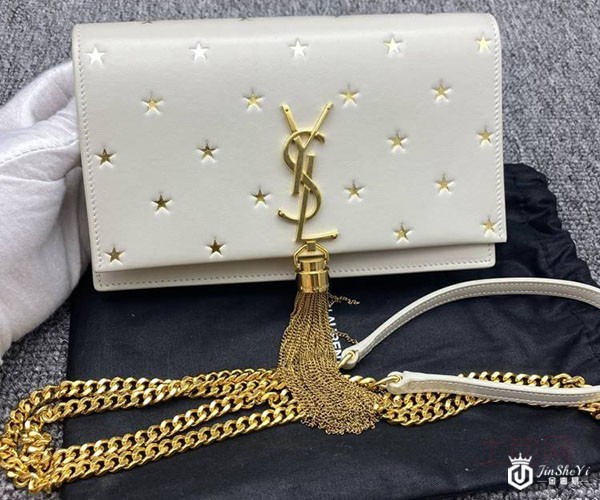 圣罗兰二手包包回收有颜值高的吗，米白色流苏包就是！