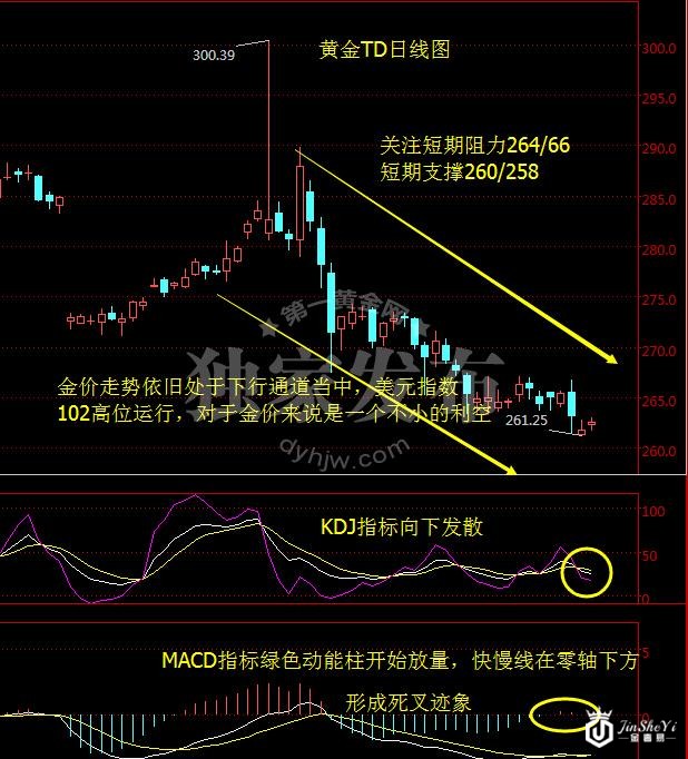 黄金TD日线图