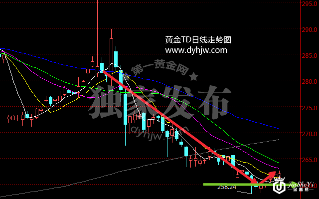 黄金TD走势图