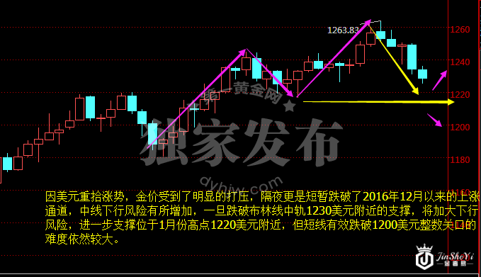 现货黄金日线图