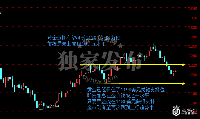 现货黄金日线图