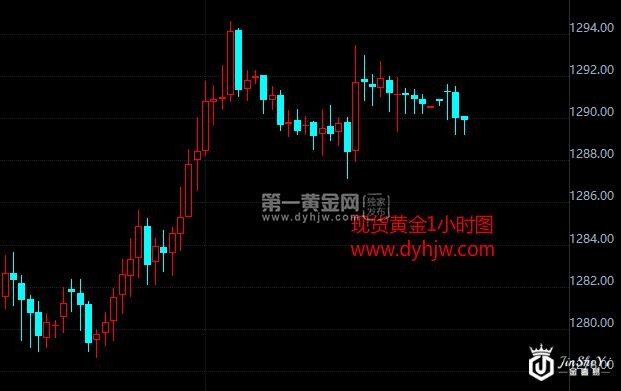 现货金小时图