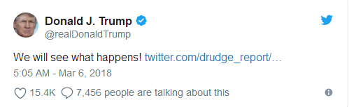 特朗普推特截图