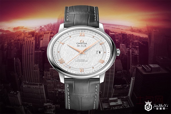 欧米茄碟飞典雅系列男表正面展示图