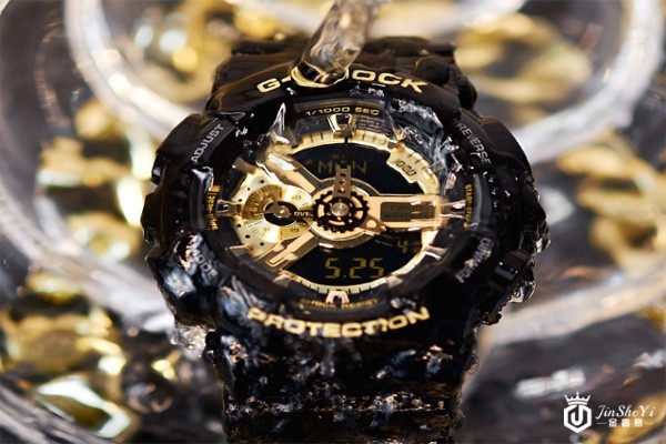 卡西欧g-shock漫威黑金防水男表展示图
