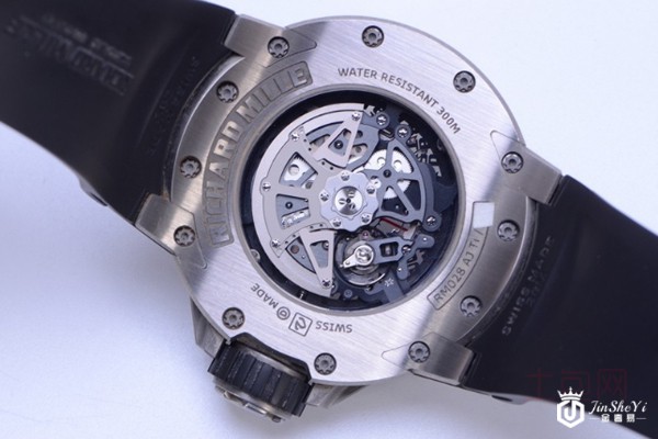 二手理查德米尔男士系列钛合金腕表机芯展示