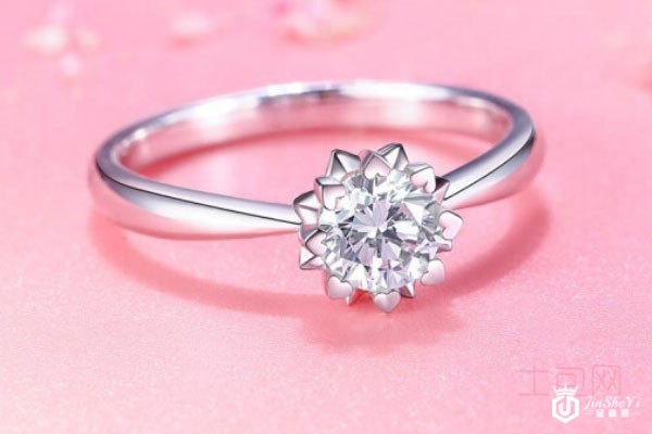 MELUXE18k白金钻戒实拍