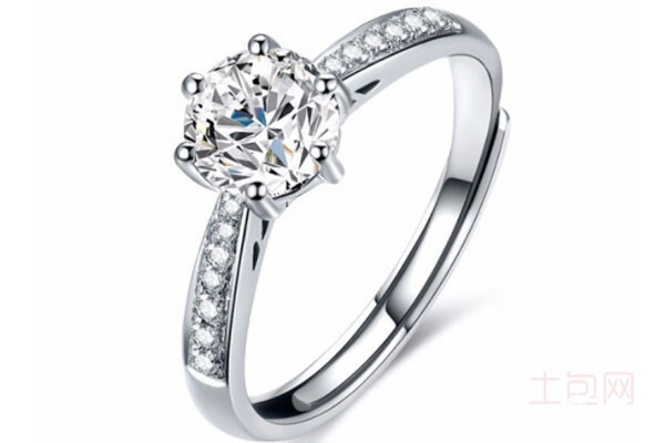 零点在线铂金钻石戒指实拍 零点在线铂金钻石戒指实拍