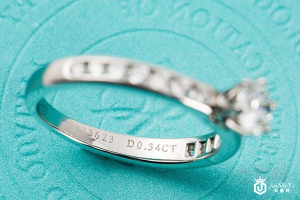 二手95新蒂芙尼34分钻戒实拍图 二手95新蒂芙尼34分钻戒实拍图