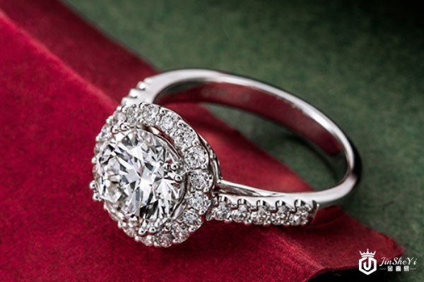 2.01CT-H-VS2-3EX白金钻石戒指实拍