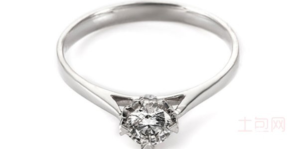 30分白金钻石戒指实拍