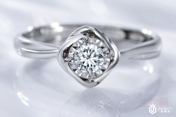 喜钻60分铂金钻石戒指实拍