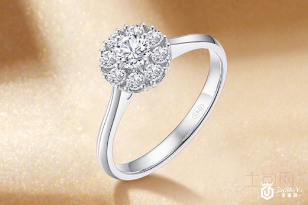 克徕帝30分铂金钻石戒指实拍 克徕帝30分铂金钻石戒指实拍