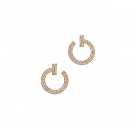 蒂芙尼TIFFANY T T1 开口式圈形耳环