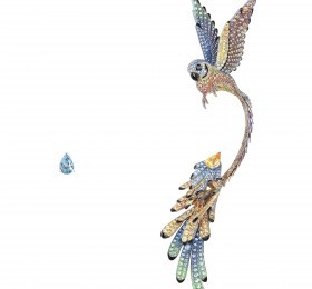 宝诗龙PARIS, VU DU 26 26V系列Nuri鹦鹉耳环