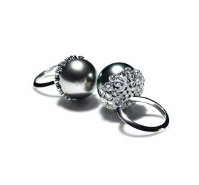 蒂芙尼BLUE BOOK高级珠宝大溪地珍珠戒指