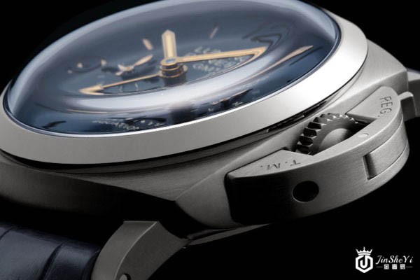 沛纳海LUMINOR系列蓝盘PAM00670手表细节实拍 沛纳海LUMINOR系列蓝盘PAM00670手表细节实拍