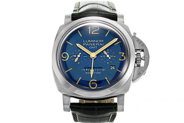 沛纳海LUMINOR系列蓝盘PAM00670手表实拍 沛纳海LUMINOR系列蓝盘PAM00670手表实拍