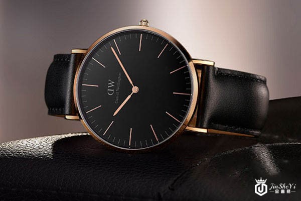DW黑盘超薄石英DW00100135手表展示 DW黑盘超薄石英DW00100135手表展示