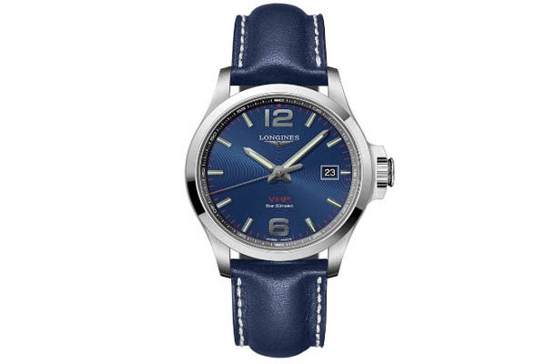 浪琴表43毫米康卡斯系列V.H.P.腕表（L3.726.4.96.0）展示图