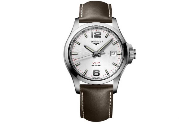浪琴表43毫米康卡斯系列V.H.P.腕表（L3.726.4.76.5）展示图