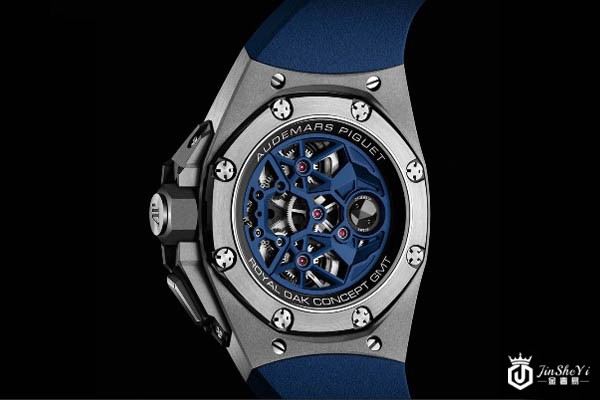 爱彼皇家橡树概念飞行陀飞轮GMT腕表底部展示图 爱彼皇家橡树概念飞行陀飞轮GMT腕表底部展示图