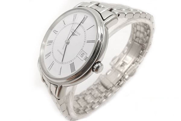 浪琴经典时尚瑰丽系列L4.821.4.11.6腕表侧边表把展示