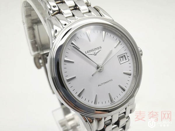 浪琴优雅军旗系列L4.274.4.12.6腕表侧边外观展示