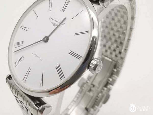 浪琴优雅嘉岚系列L4.708.4.11.6腕表侧边表把展示