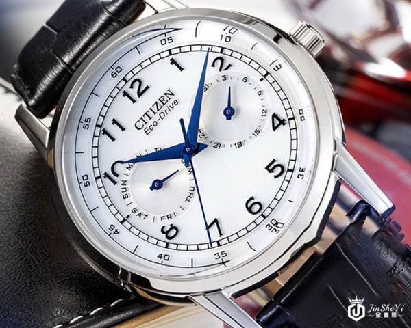 西铁城光动能表系列小蓝针AO9000-06B腕表展示