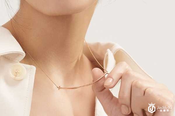 二手蒂芙尼T系列微笑笑脸项链