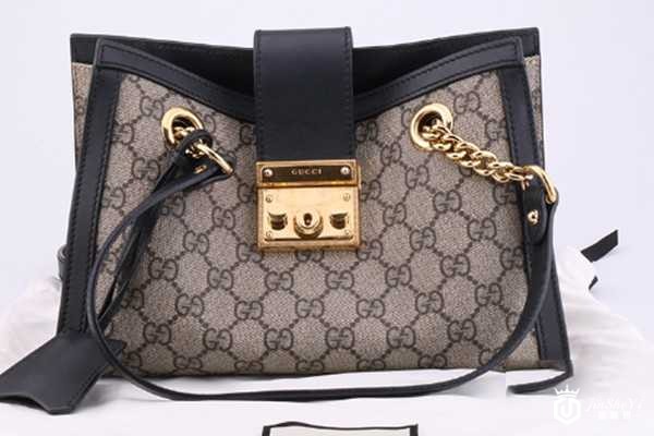 二手古驰padlock双G单肩包手提女包