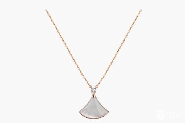 二手宝格丽B.ZERO1系列玫瑰金陶瓷项链