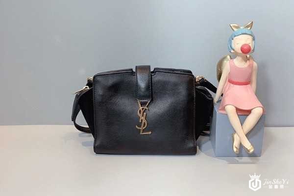 二手YSL黑色金扣笑脸mini单肩斜挎包