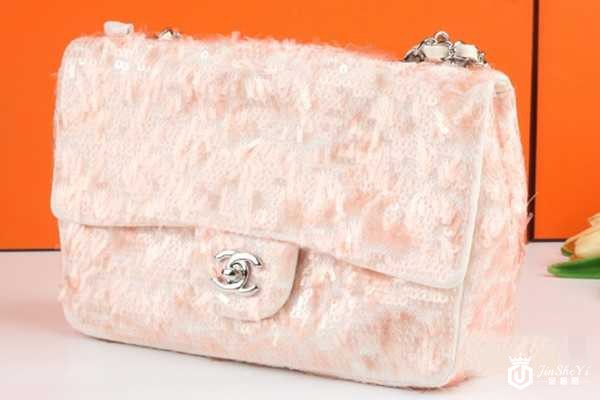 二手香奈儿B3701亮片闪片cf单肩包