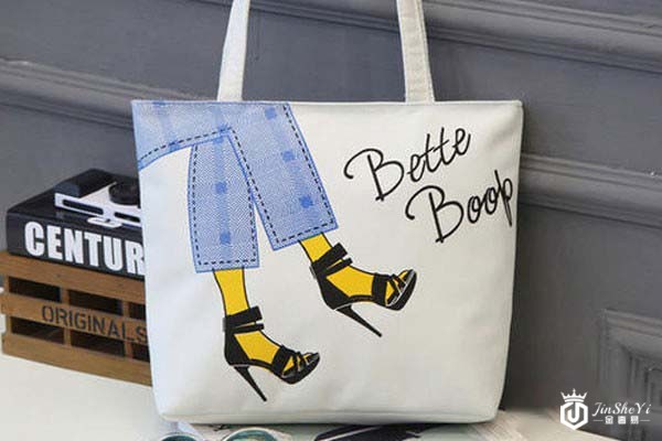 葆蝶家帆布单肩包