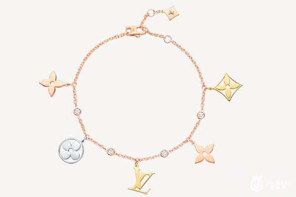 路易威登18K金钻石手链