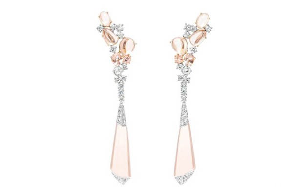 宝诗龙Hôtel de la Lumière光之殿堂高级订制珠宝系列Halo Delilah光晕流苏耳环展示图