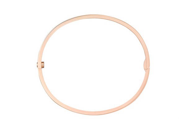 卡地亚18K玫瑰金LOVE手镯底部展示图