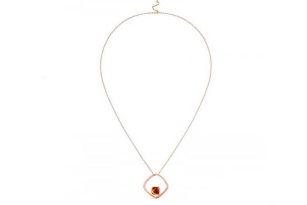 弗雷德Pain de Sucre系列红褐色宝石项链展示图 弗雷德Pain de Sucre系列红褐色宝石项链展示图