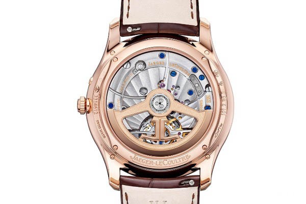 积家全新超薄大师系列陀飞轮月相腕表底部展示图